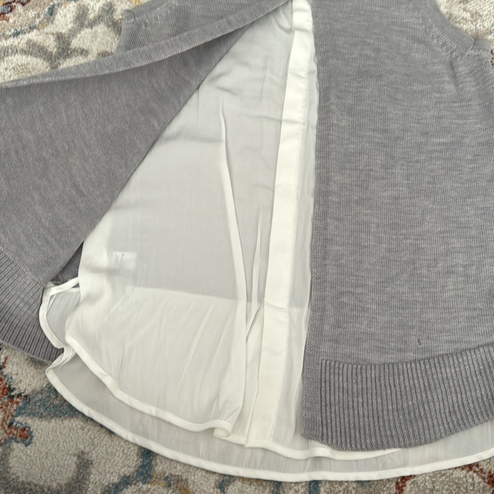 Athleta Itinerary Wool Sweater Tank Top Gray Size M - Picture 8 of 9